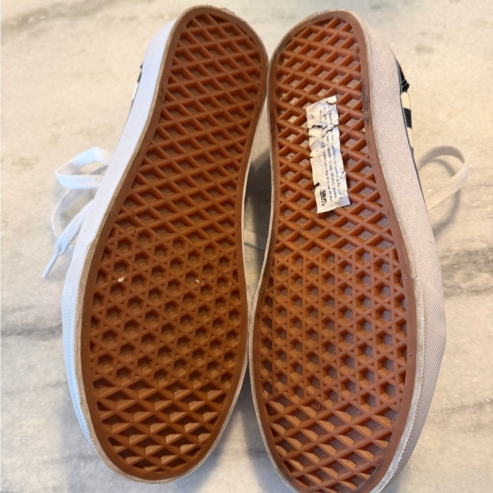 Vans Low-Top Black and White Checker Sneakers - Picture 6 of 6